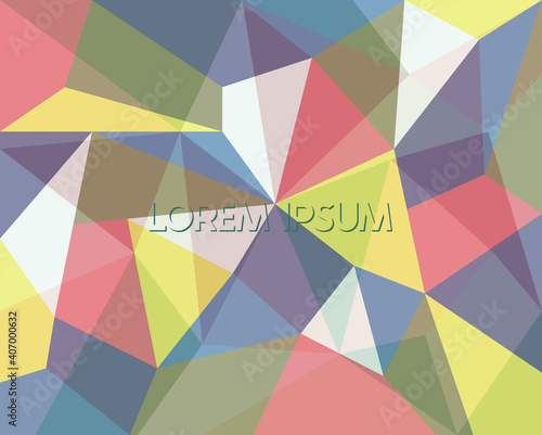 abstract geometric background. low poly style wallpaper. triangle shape decoration. blank for text.