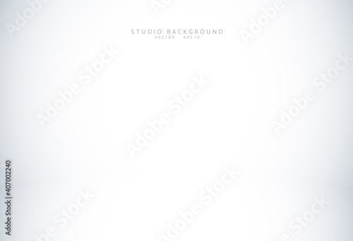 Empty blue studio room Backdrop. Light interior with copyspace for your creative project . Vector illustration EPS 10