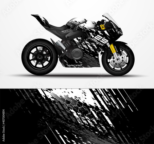Motorcycle Sportbikes wrap decal and vinyl sticker design.