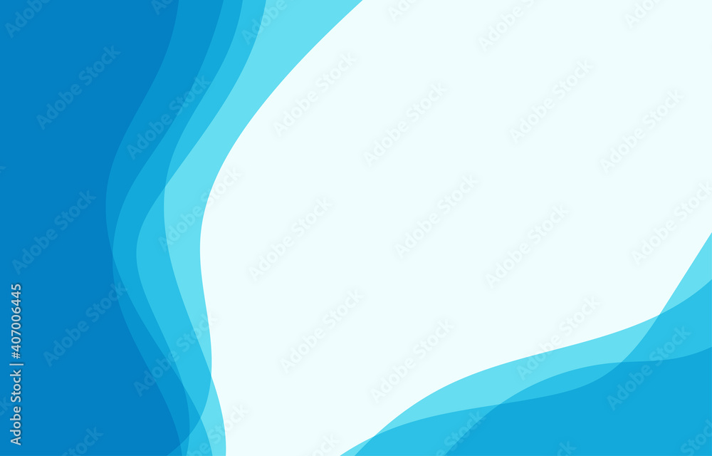 Abstract blue water wave banner curve background vector illustration. Abstract blue water wave banner curve background vector illustration.