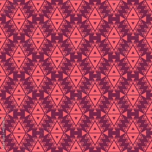 Seamless aztec pattern. ethic decorative illustration with geometric ornaments.