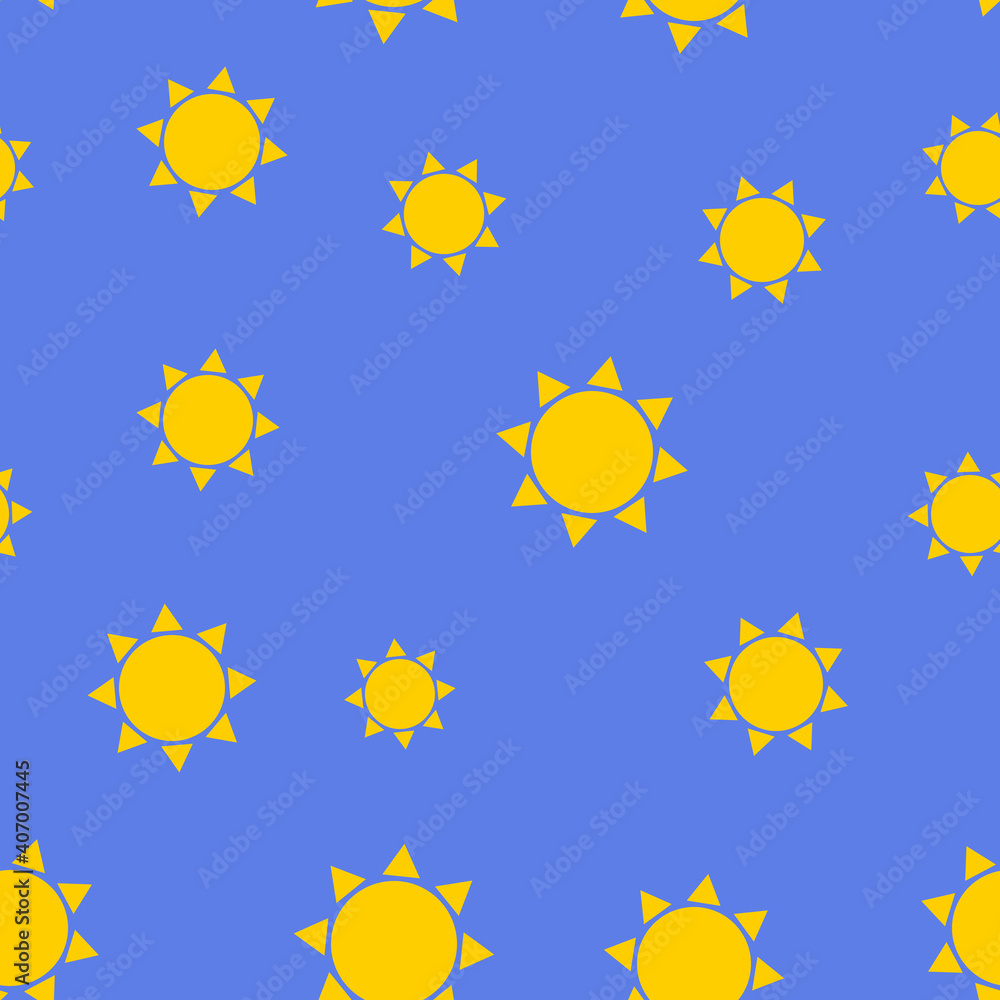 Simple sun seamless pattern background. Vector Illustration EPS10 Simple sun seamless pattern background. Vector Illustration EPS10