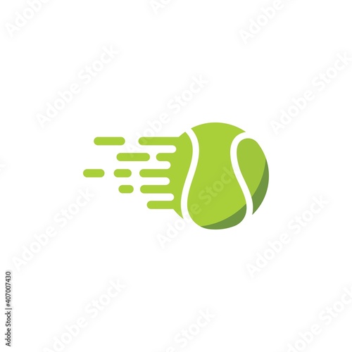 fast tennis ball icon vector illustration design template