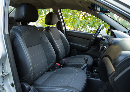 Seats in the interior of the car. Car interior side view. © Сергей Васильченко