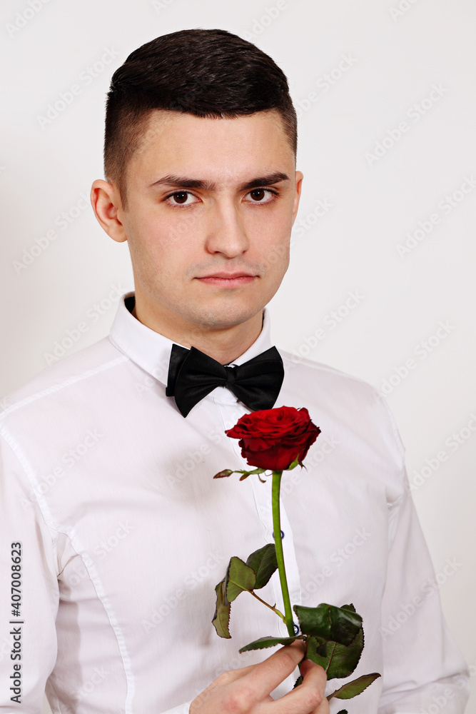 portrait of a guy in a bow tie portrait of a guy in a bow tie