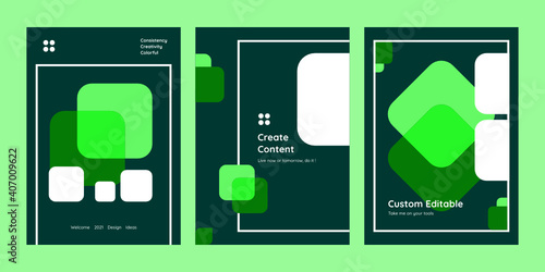 A colorful collection of modern abstract paper templates, perfect for invitations, posters, cover, flyer templates, backgrounds and much more, fully editable vector.