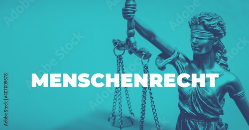 Cuadro en lienzo Menschenrecht