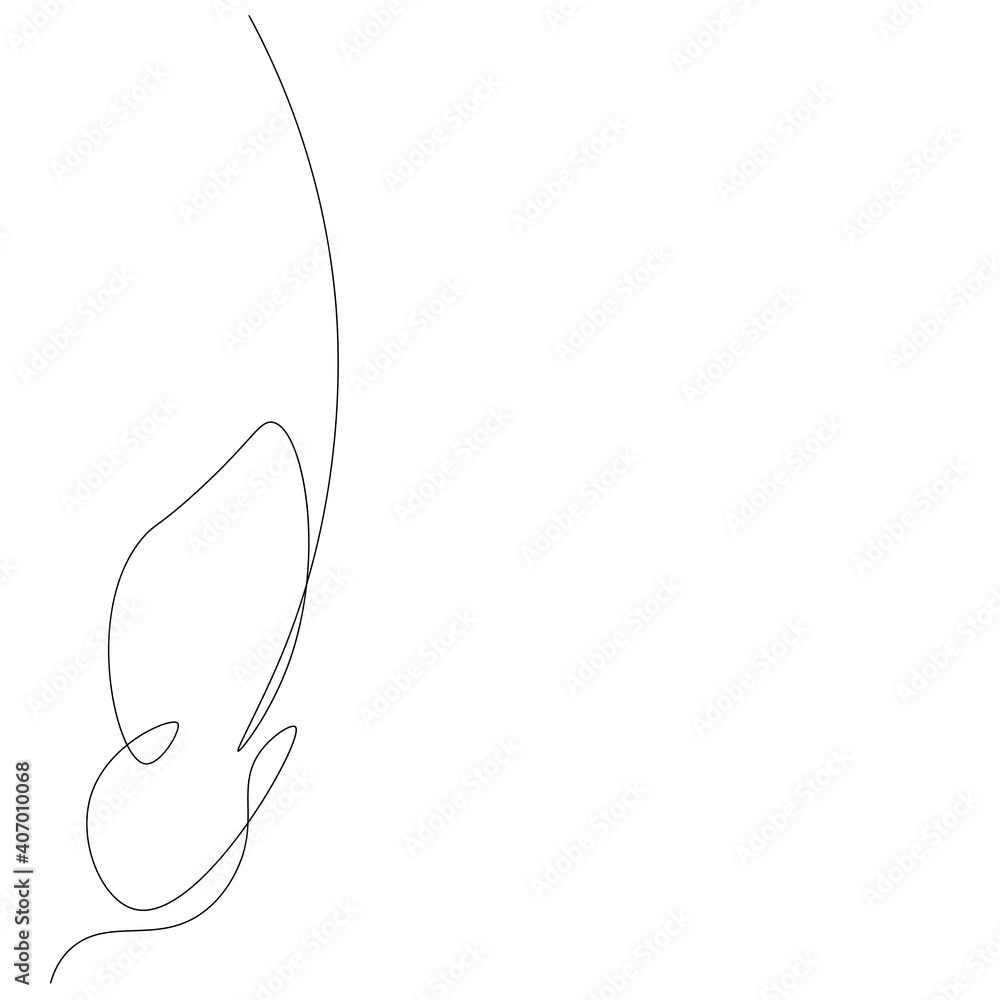 Butterfly fly line drawing, vector illustration Butterfly fly line drawing, vector illustration