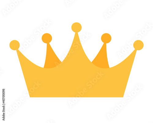 Princess Golden Crown Icon Isolated on white Background Vector Illustration EPS10 photo