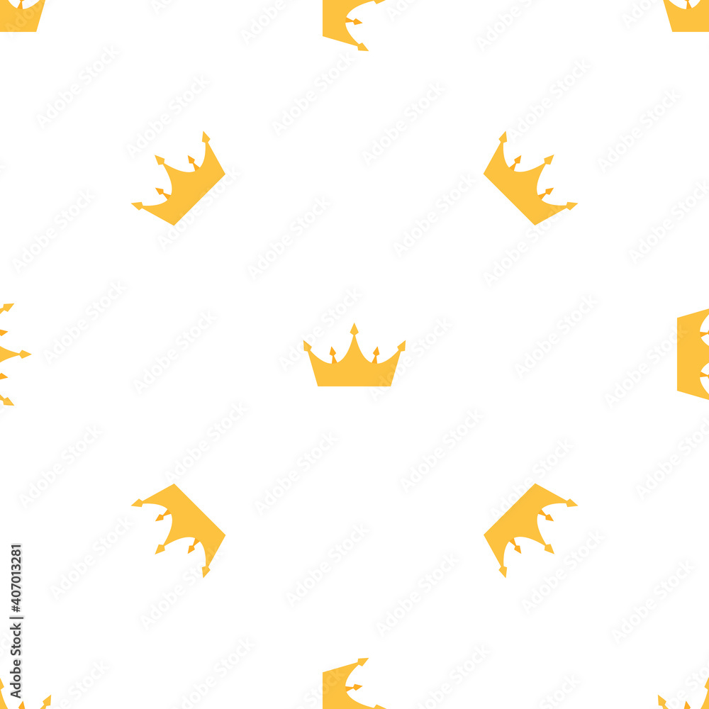 Abstract Seamless pattern with king, princess crowns. Vector Illustration EPS10 Abstract Seamless pattern with king, princess crowns. Vector Illustration EPS10