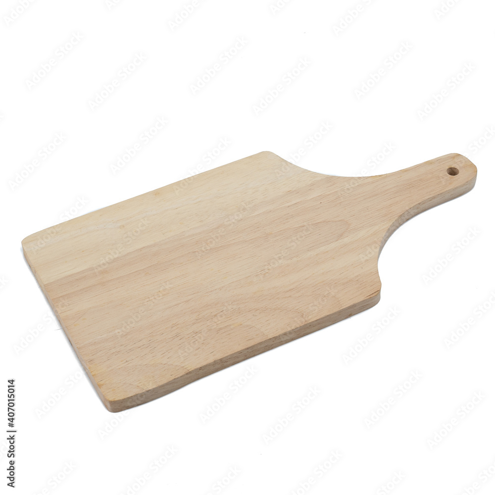 Wooden cutting boards for food preparation isolated on a white background.concept Handcraft cooking utensils
