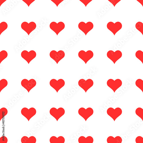 Seamless heart pattern vector illustration background. Love symbol concept. Valentines day wallpaper.