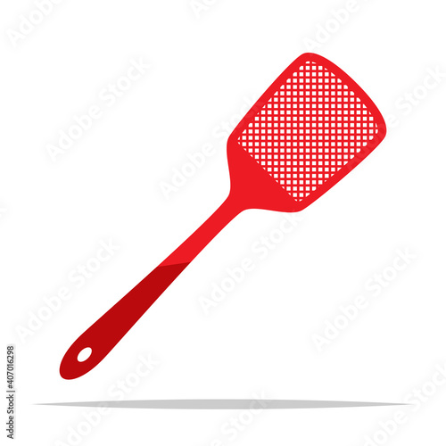 Fly swatter vector isolated illustration