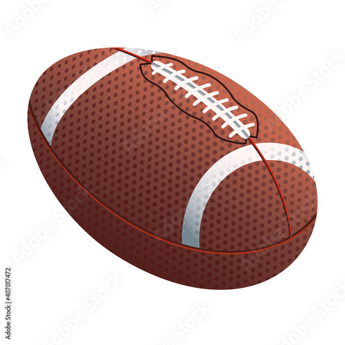 american football sport equipment isolated icon