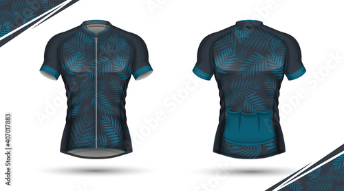 Cycling jersey, front and back