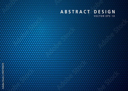 Abstract halftone dotted blue background - vector illustration. Template for business, design, texture and postcards.