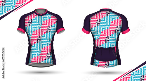 Cycling jersey, front and back