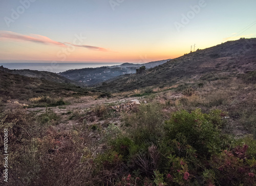 Fototapeta Naklejka Na Ścianę i Meble -  landscape of the Ligurian Hills