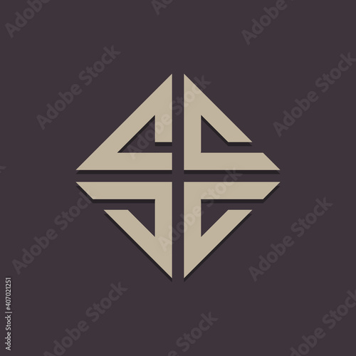 Minimalist Letter S and E, Simple and elegant monogram design template for two letters S E. Design Vector Icon illustration.