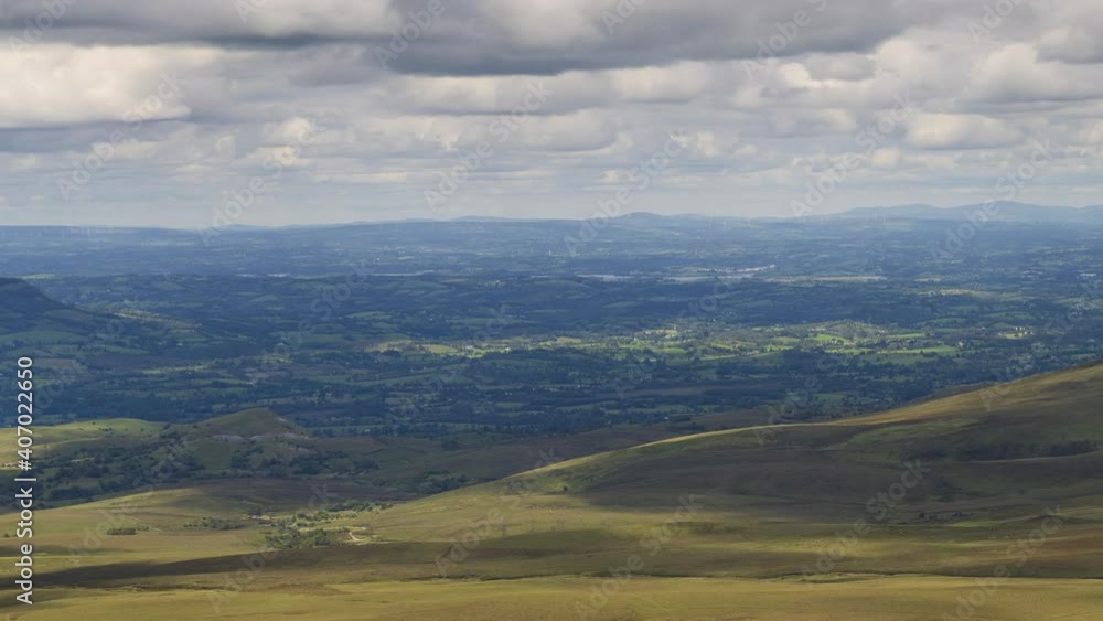 Time Lapse of Cuilcagh Boardwalk Trail known as Stairway to Heaven Walk in county Fermanagh in Northern Ireland during the day with scenic landscape. Time Lapse of Cuilcagh Boardwalk Trail known as Stairway to Heaven Walk in county Fermanagh in Northern Ireland during the day with scenic landscape.