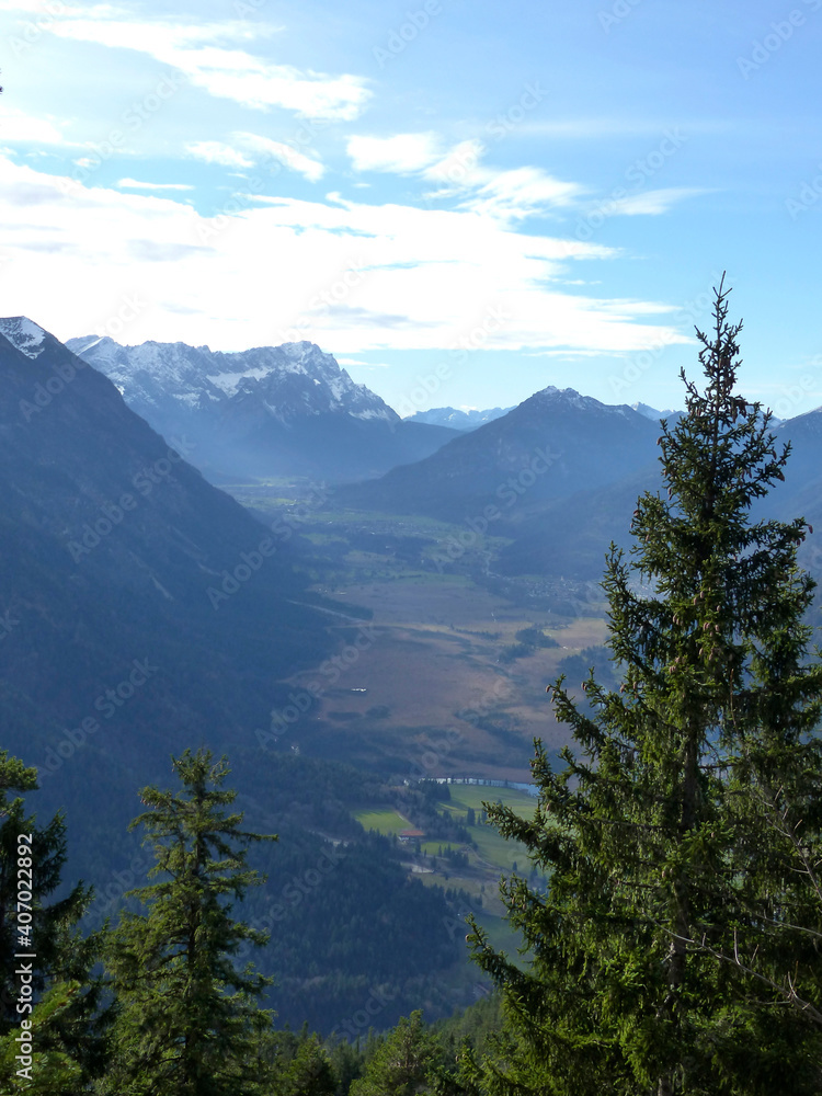 Mountain tour to Osterfeuerkopf mountain, Bavaria, Germany