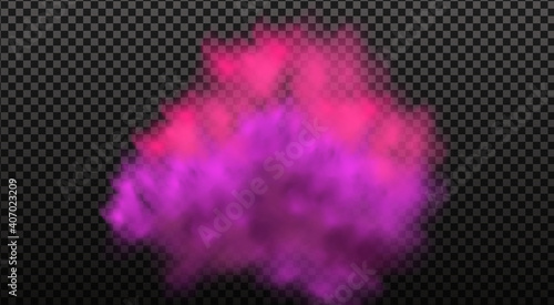Colorful fog, ink swirling smoke isolated, transparent special effect. Bright vector cloudiness, mist or smog background. 
 Abstract banner paints.Background for banner, card, poster, poster.