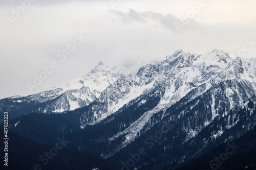snow covered mountains © Дарья Соколова