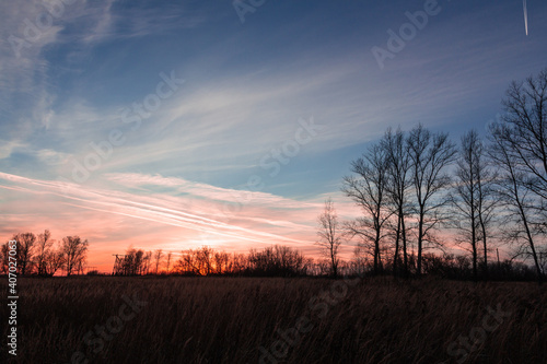 Bautiful landskape nature in winter