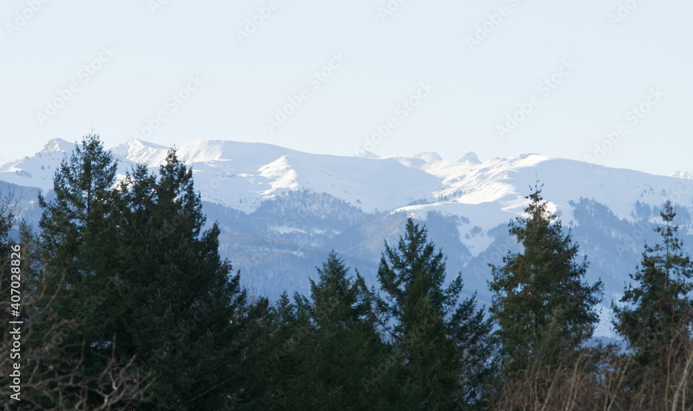 Fototapeta premium Montagne enneigée