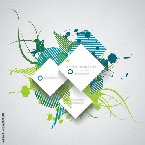 Abstract geometric background, vector illustration.