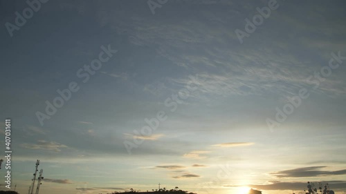 Sunrise over the City in Brazil 