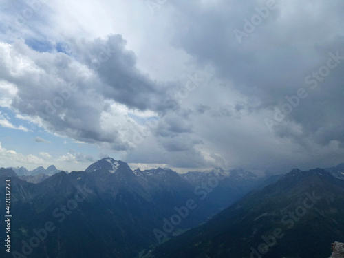 Stubai high-altitude hiking trail, lap 1 in Tyrol, Austria