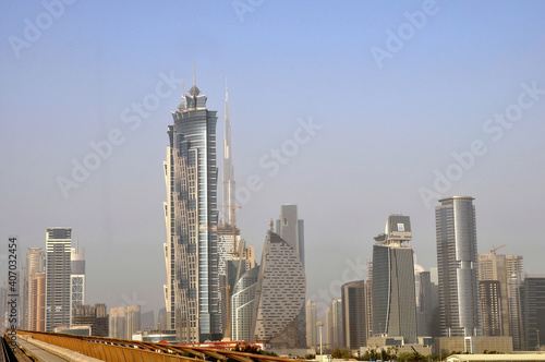 Tall houses in the United Arab Emirates 