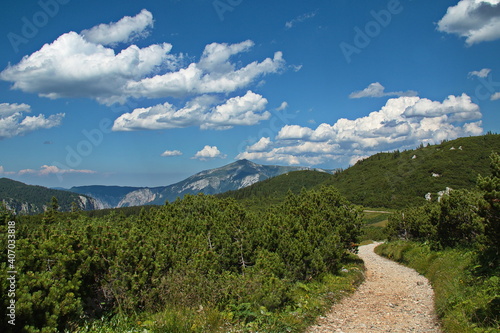 Beautiful clouds on the Rax, Austria, Europe 