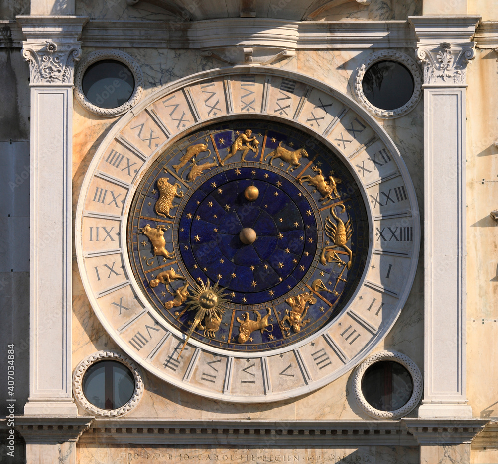 Astronomische Uhr Torre dell orologio, Venedig