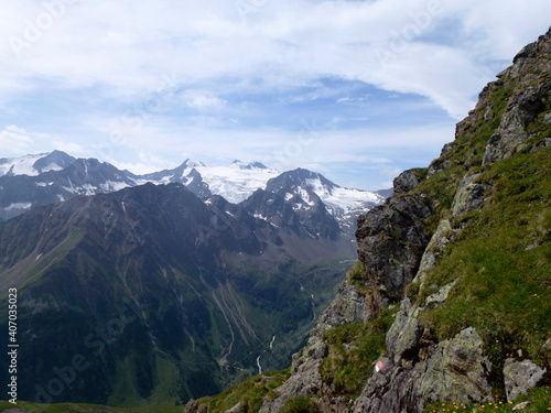 Stubai high-altitude hiking trail, lap 4 in Tyrol, Austria