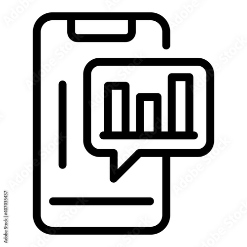 Smartphone consumption icon. Outline smartphone consumption vector icon for web design isolated on white background
