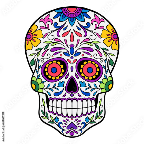 Day of the Dead sugar skull, or calavera.