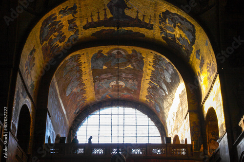 Mosaic in the basilica di san marco,  Venice photo