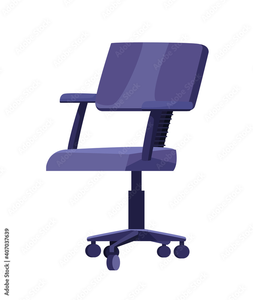 office chair forniture isolated icon office chair forniture isolated icon