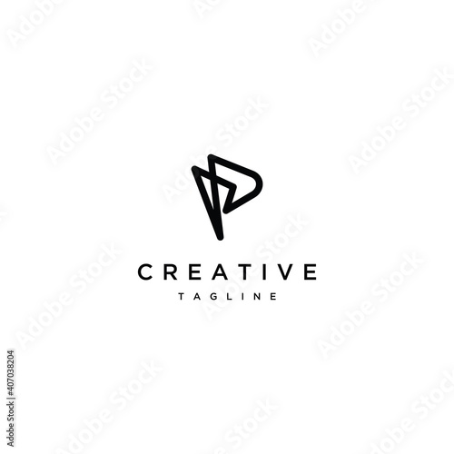 Letter P Logo. P Letter Design Vector