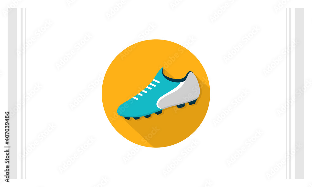 Soccer Shoes flat icon vector template, Soccer icon concepts, Creative design Soccer Shoes flat icon vector template, Soccer icon concepts, Creative design