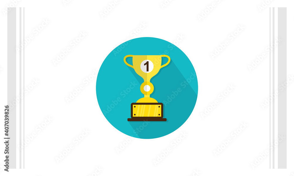Soccer Trophy flat icon vector template, Soccer icon concepts, Creative design Soccer Trophy flat icon vector template, Soccer icon concepts, Creative design