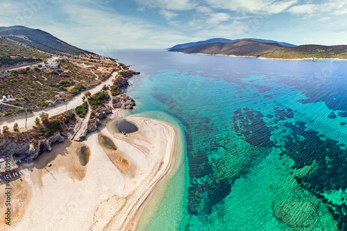 Fototapeta Naklejka Na Ścianę i Meble -  The beach Megali Ammos of Marmari in Evia, Greece