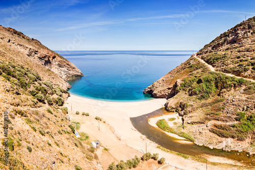 The beach Agios Dimitrios in Evia, Greece