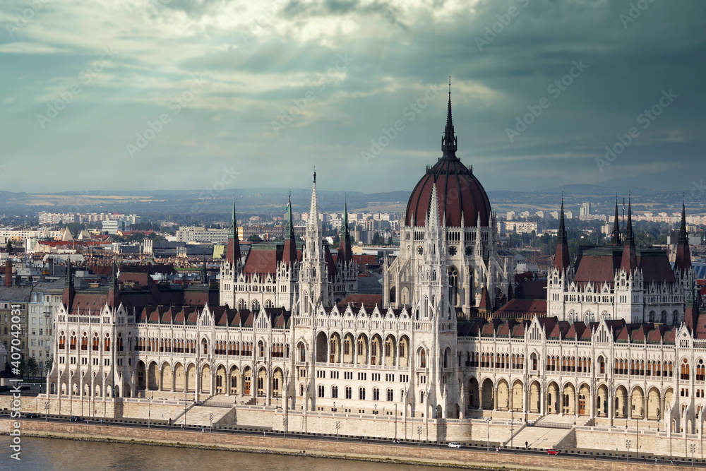Hungarian Parliament in Budapest Hungary