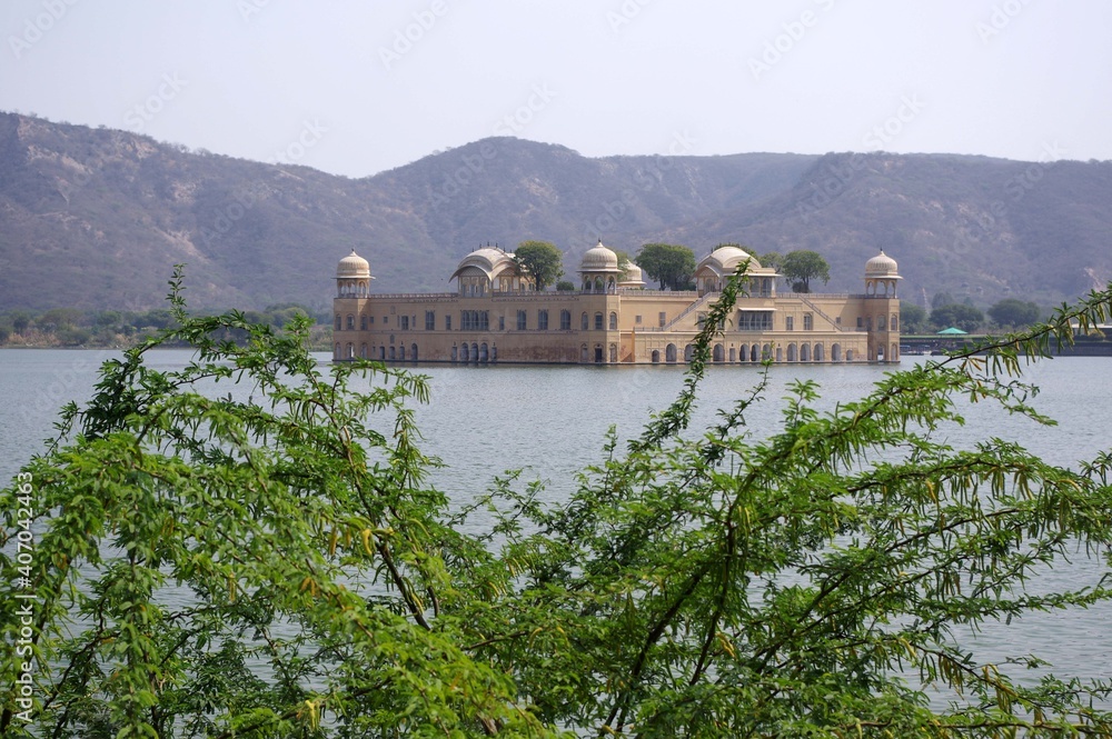 Le Jal Mahal, palais de l'eau, Jaipur, Rajasthan, Inde