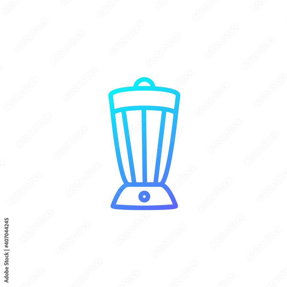 Blender icon. Icon for cafe and restaurant in blue gradient style. Blender icon. Icon for cafe and restaurant in blue gradient style.