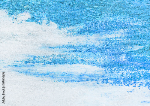 White and blue paint abstract grunge pattern wall texture background