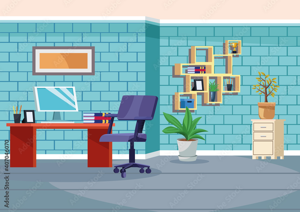 Fototapeta premium office work place scene with desktop